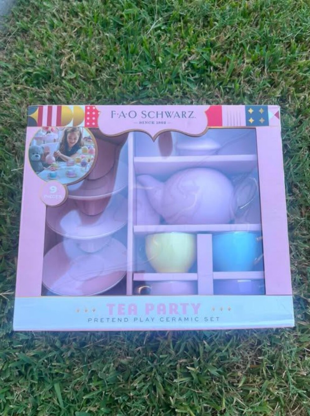 FAO Schwarz Girls' Pastel Tea Party Play Set - Pink